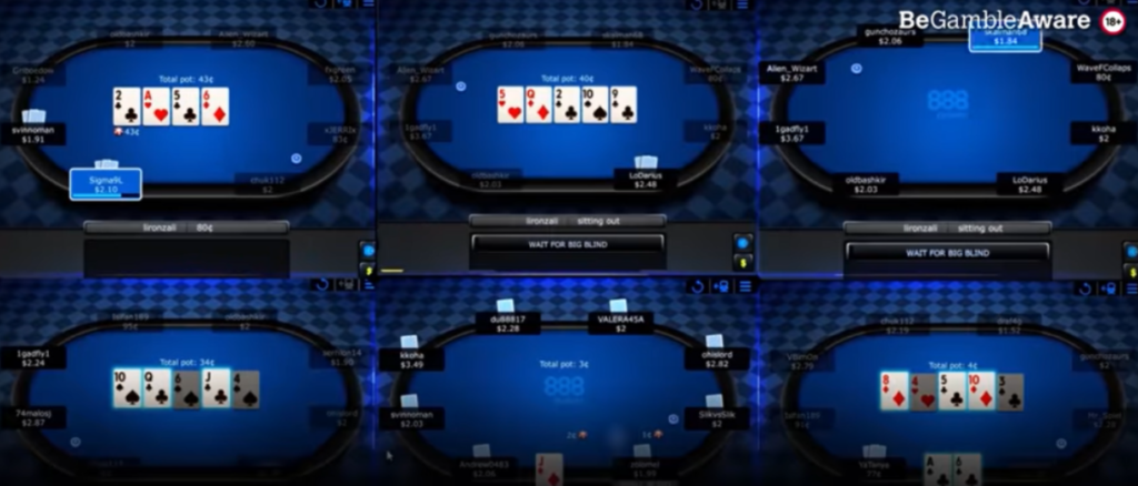 jugar multimesas en poker online