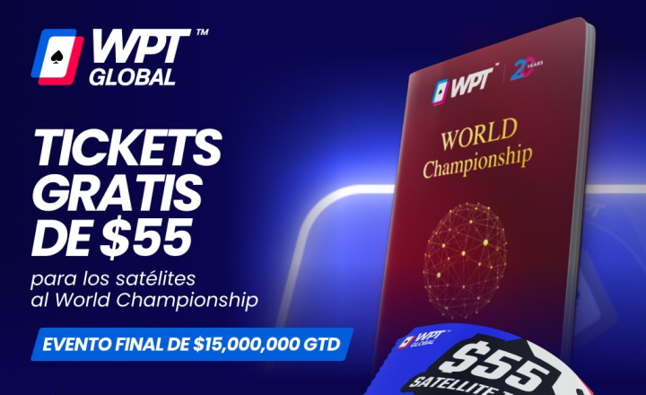 Consigue una entrada satélite de 55$ GRATIS para el WPT World Poker Championship en el WPT Global