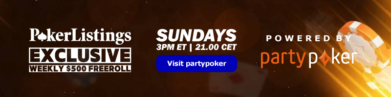 PokerListings Exclusive partypoker Freeroll.