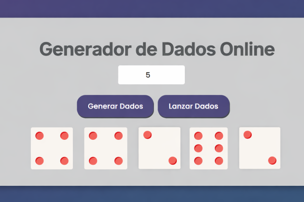 Generador de Dados Online