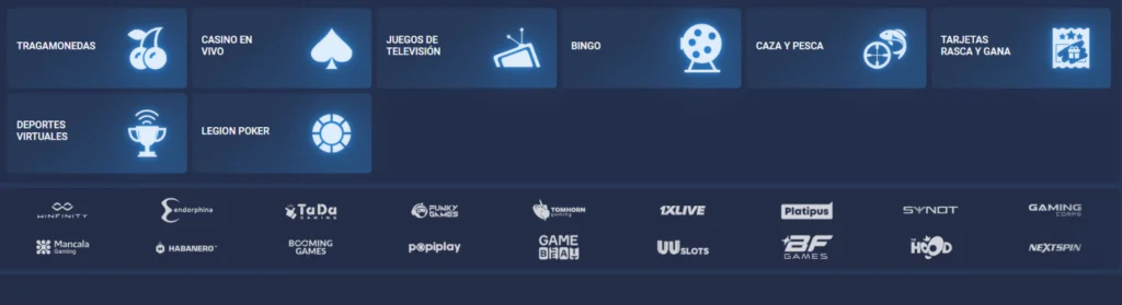 Juegos Disponibles en 1xCasino