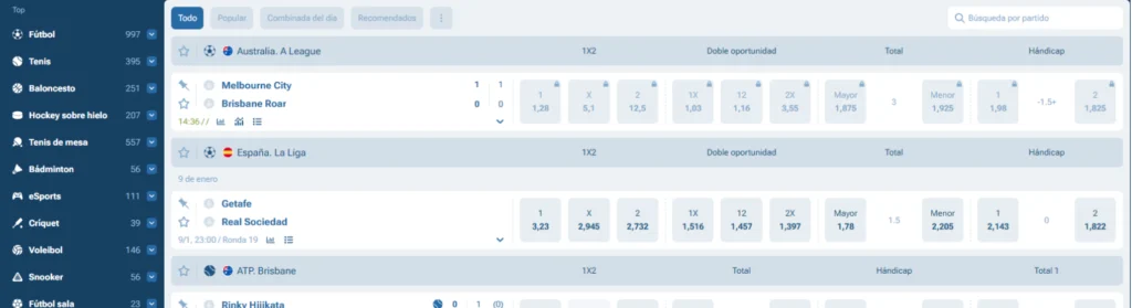 Deportes Disponibles para Apostar con 1xBet