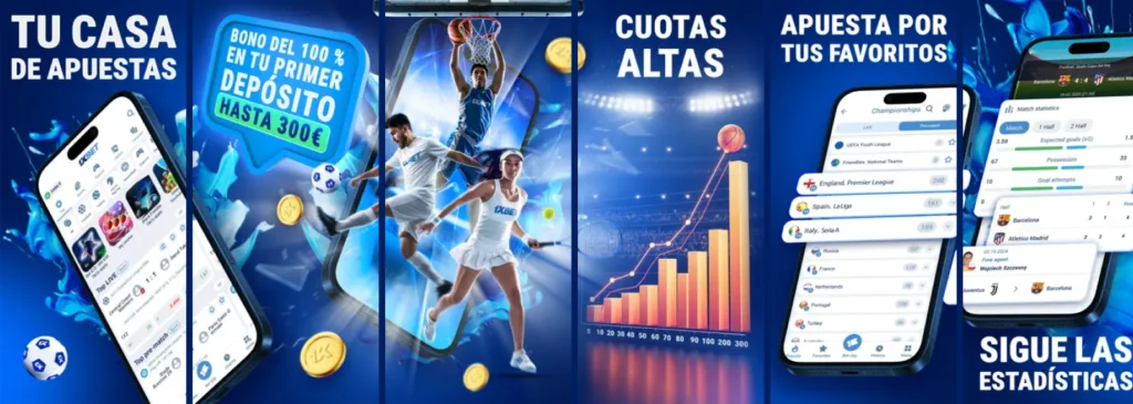 Aplicación del Casino 1xBet España para Android e iOS