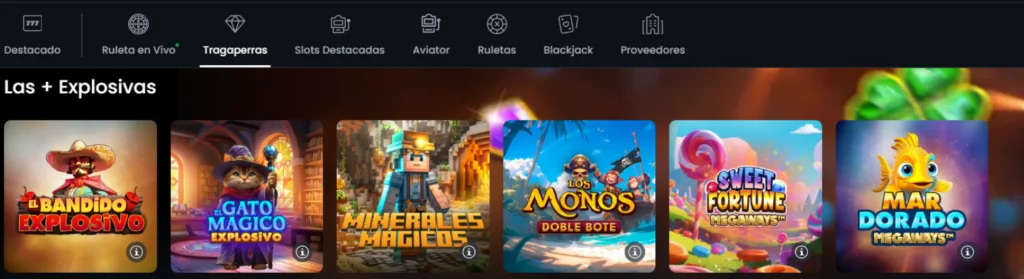 Juegos Disponibles en Casino777