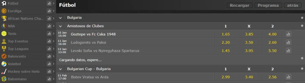 Deportes Disponibles para Apostar en Efbet