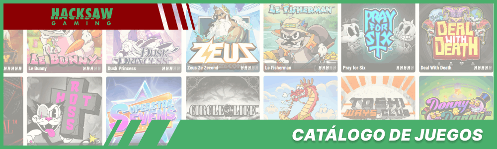 Catálogo de Juegos Hacksaw Gaming