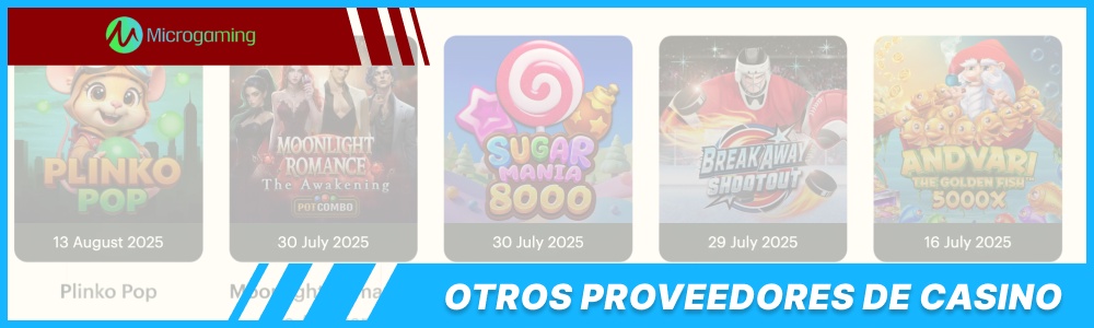 Alternativas al software de casino Microgaming