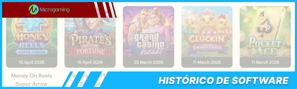 historial de Microgaming en materia de software