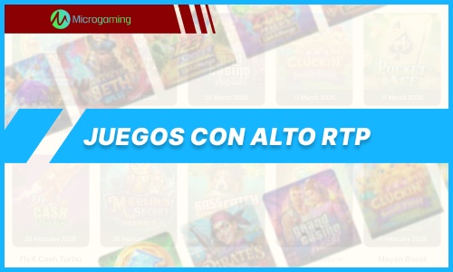 Juegos de Microgaming con un alto RTP