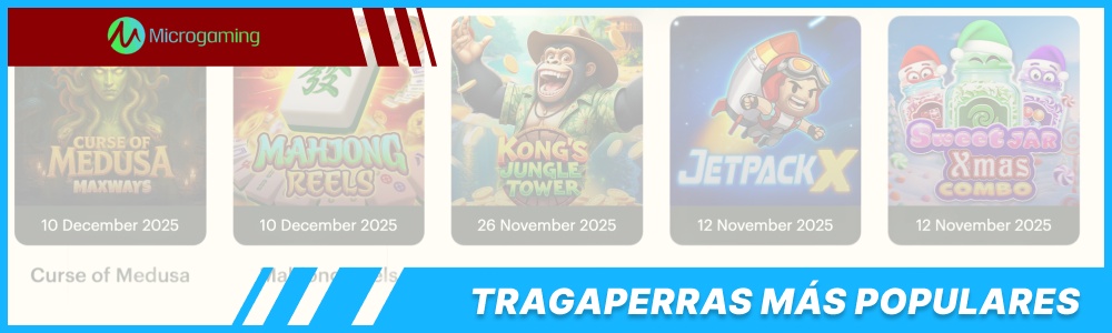 Las tragaperras más populares de Microgaming