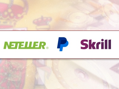 porta-moedas eletrónicos: PayPal, Skrill, Neteller