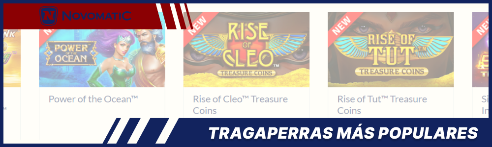 Tragaperras Novomatic Más Populares en Casinos Online