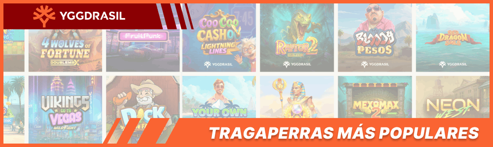 Tragaperras Yggdrasil Más Populares en Casinos Online