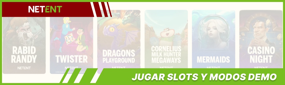 Jugar a las tragaperras de NetEnt y modos de demostración