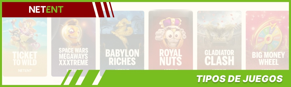 Tipos de juegos de NetEnt