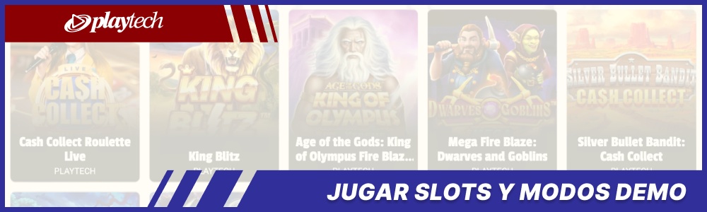 Playtech: jugar a las tragaperras y modos de demostración