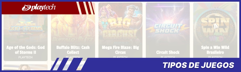 Tipos de juegos de Playtech
