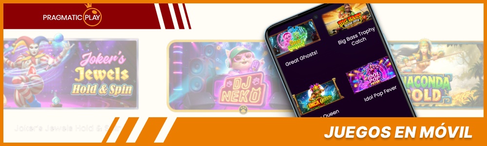 Juegos de Pragmatic Play para móvil