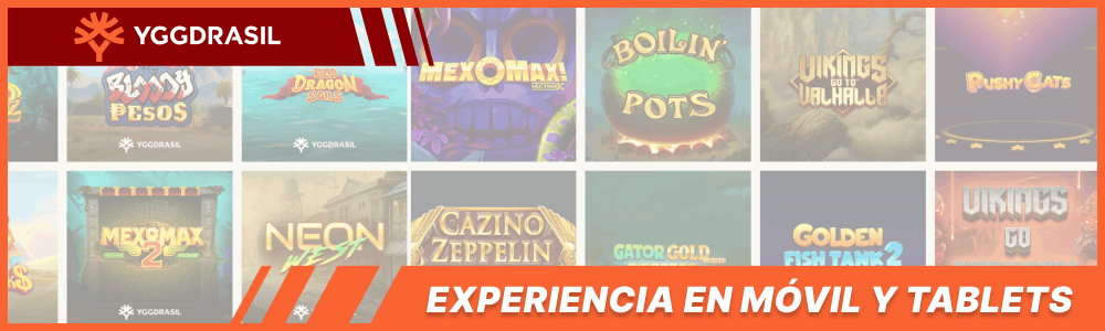 Experiencia Yggdrasil en Móvil y Tablets