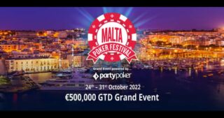 Malta Poker Festival at partypoker logo