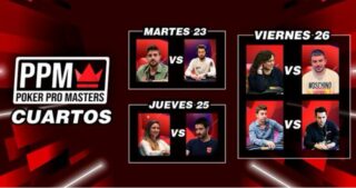 ¡Todo o nada! Los mejores jugadores se enfrentan en cuartos de final del Poker Pro Masters!