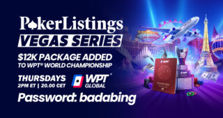 Asegura tu paquete de $12 400 para el Campeonato Mundial de WPT – ¡Último clasificatorio y gran final de la serie Las Vegas!