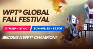 El WPT Global Fall Festival trae 81 torneos y $2 millones en premios